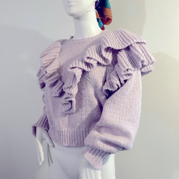 Zara Wool Blend Knit Sweater - Picture 6 of 11